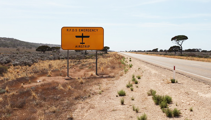 Desert road leading somewhere