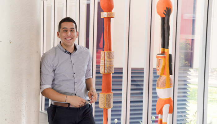 CDU Student Ben smiling at the camera