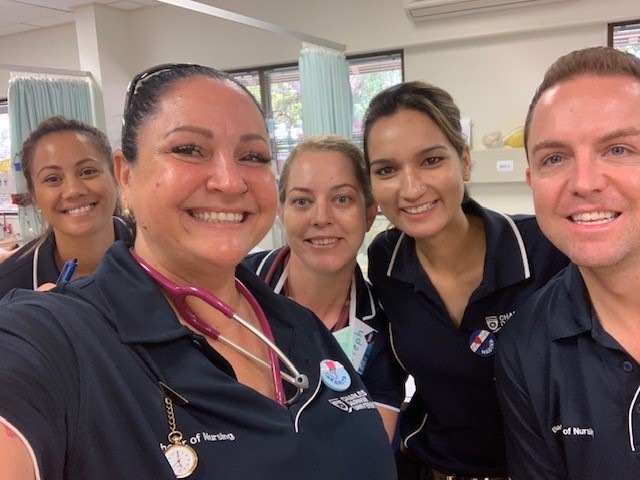 CDU Nursing student Karita McCarthy and friends
