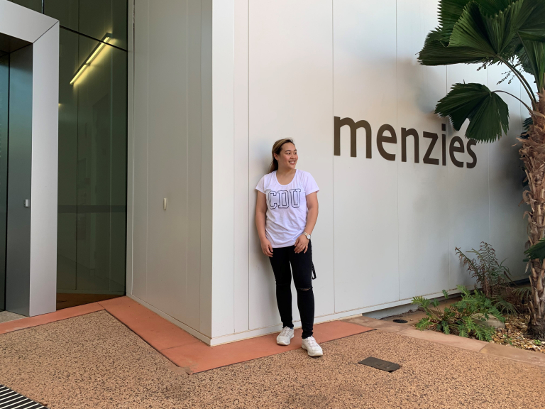 International student Julie at Menzies