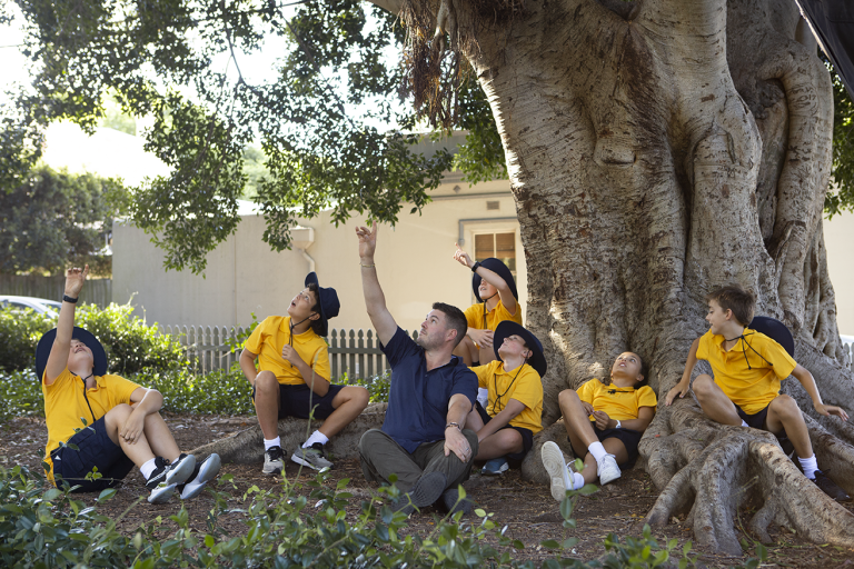 CDU student Matt North with his class