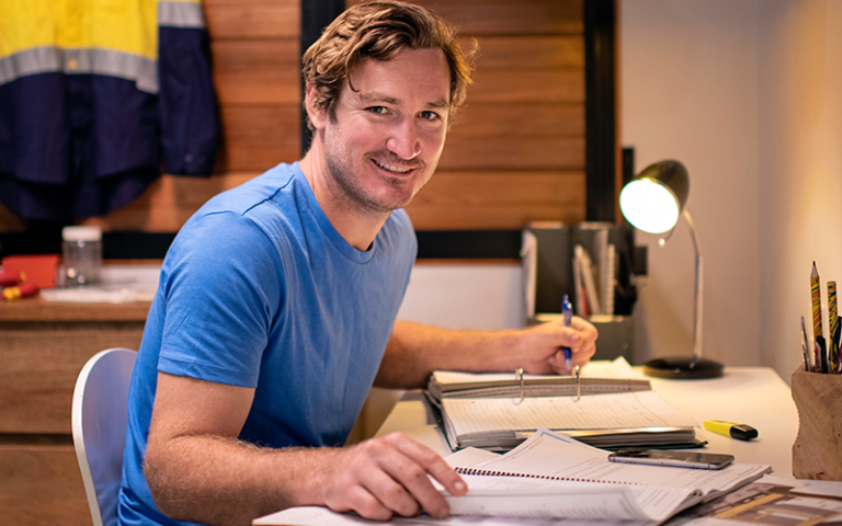 CDU Domestic Student studying