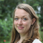 Hannah Maddison Harris, head, with green leafy background