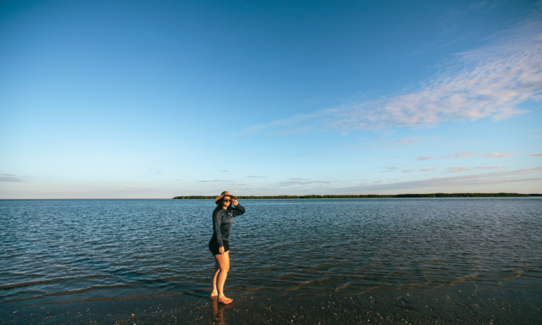 Taylor Marschke studies online from remote location