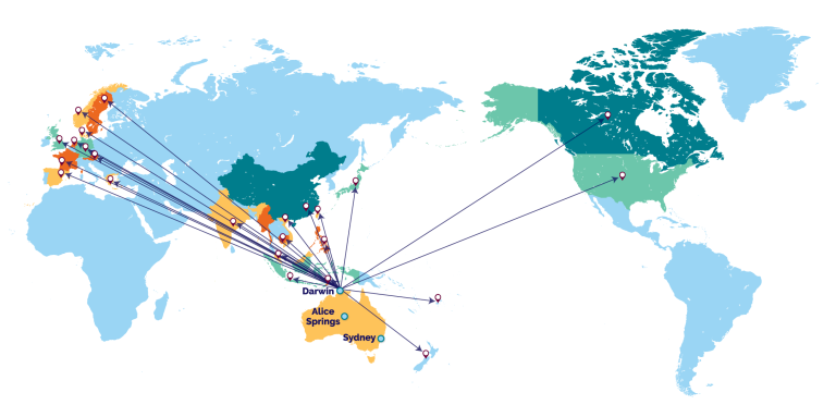CDU Global Partnerships Map