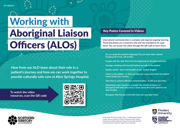 Working with Aboriginal Liaison Officer Promotional Poster