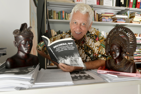 Steve Farram with his latest book.