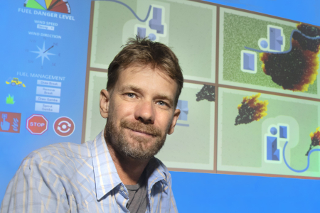 Rohan Fisher develops web app to study fire edges.