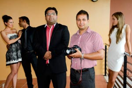 From left: Laura Bradley (leading actress), Deb Kanungo (leading actor), Dr Abhishek Shukla (director), Nitesh Raj Pant (cinematographer) and Olga Klon (supporting actress)