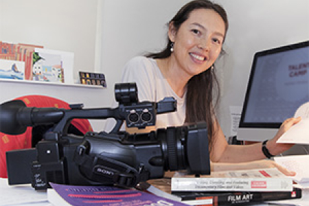 Digital media coordinator,&nbsp;lecturer and filmmaker Dr Aurora Scheelings.