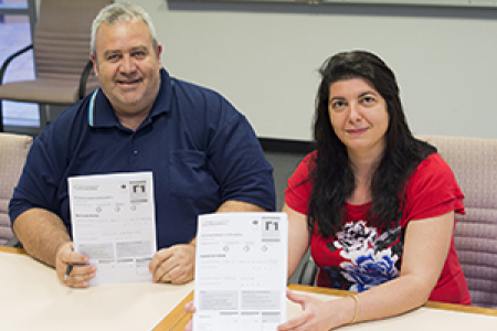 Kaleopy Kypreos and Ioannis Karavokiros participated in the exams held at CDU
