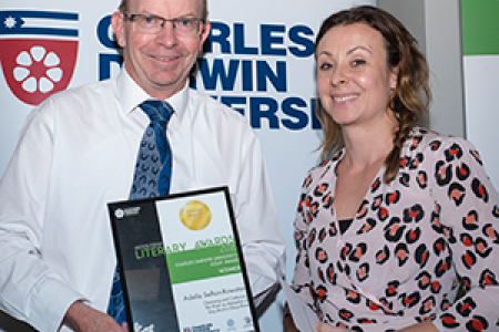 CDU Vice-Chancellor Professor Simon Maddocks and Higher Education teaching lecturer Dr Adelle Sefton-Rowston