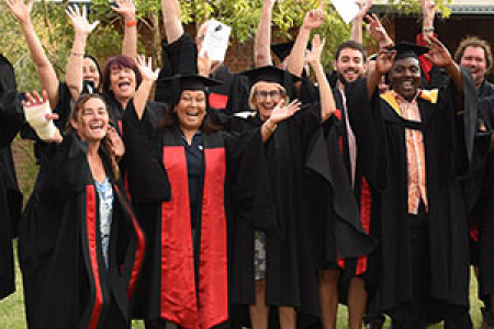 Staff and students celebrate in Tennant Creek