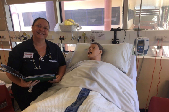 CDU Nursing student Karita McCarthy during pracs