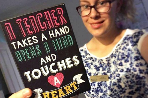 Education student Kelsey amstrong