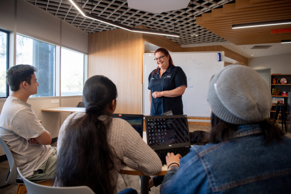 VET Lecturer Wendy Blight in the classroom