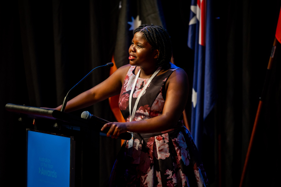 CDU law student Sizol at NT Australian of the Year