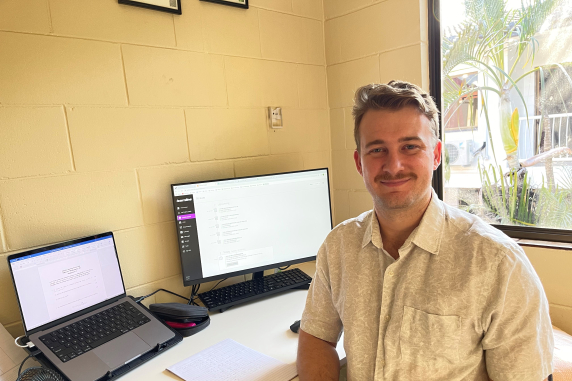 Electrician Matt studying engineering at CDU