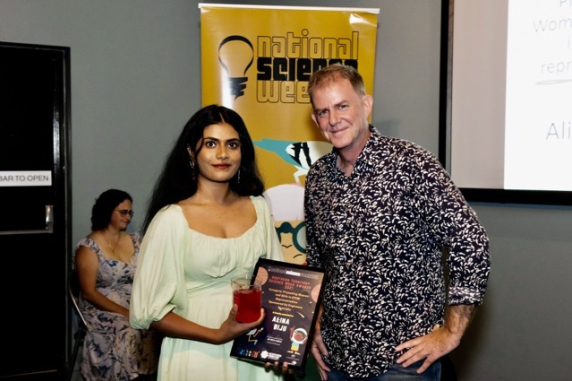 Alina and Engineers Australia President, Northern Division, Richard McAllister