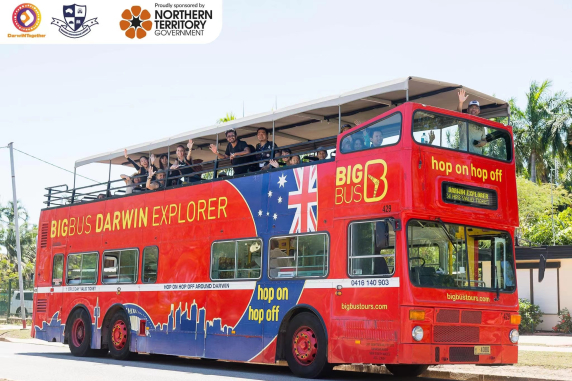 Shushan on the Big Red Bus