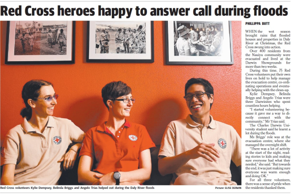 Angelo in the paper