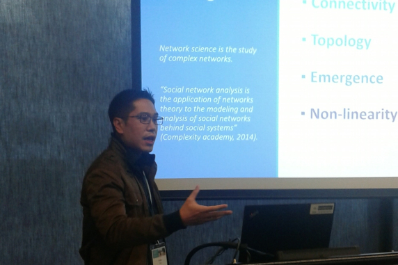 Angelo presenting