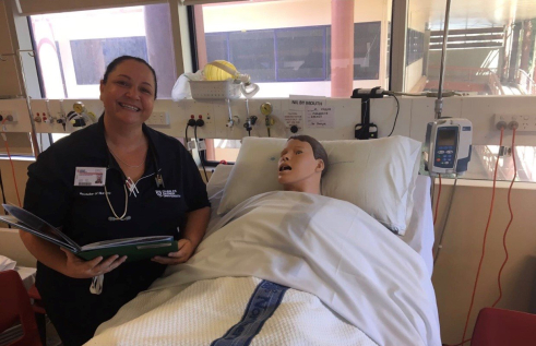 CDU Nursing student Karita McCarthy during pracs