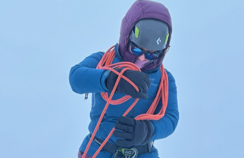 Dr Chrystie Watson on Mount Kosciuszko