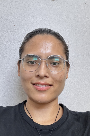 female with black shirt